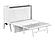 Northampton Murphy Bed (Chest Bed w/Desk) White by Atlantic