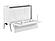 Northampton Murphy Bed (Chest Bed w/Desk) White by Atlantic