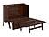 Northampton Murphy Bed (Chest Bed w/Desk) Antique Walnut by Atlantic