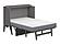 Northampton Murphy Bed (Chest Bed w/Desk) Antique Gray by Atlantic