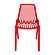 Acken Mid-Century Modern Plastic Dining Chair, Set of 2, Red by LeisureMod