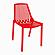 Acken Mid-Century Modern Plastic Dining Chair, Red by LeisureMod