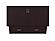 Chelsea Mid-Century Modern Queen Solid Wood Murphy Bed Chest w/Mattress in Espresso by AFI Furnishing