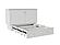Chelsea Mid-Century Modern Queen Solid Wood Murphy Bed Chest w/Mattress in White by AFI Furnishing