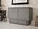 Chelsea Mid-Century Modern Queen Solid Wood Murphy Bed Chest w/Mattress in Grey by AFI Furnishing