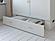 Raleigh Modern Queen Solid Wood Murphy Bed Chest w/Mattress in White by AFI Furnishing