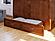 Raleigh Modern Queen Solid Wood Murphy Bed Chest w/Mattress in Walnut by AFI Furnishing