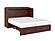 Aspen Mid-Century Modern Queen Solid Wood Murphy Bed Chest w/Mattress in Walnut by AFI Furnishing