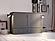 Aspen Mid-Century Modern Queen Solid Wood Murphy Bed Chest w/Mattress in Grey by AFI Furnishing