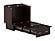 Sydney Twin Wood Murphy Bed Chest w/Storage Drawer & Charging Station in Espresso by AFI Furnishing