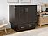 Sydney Twin Wood Murphy Bed Chest w/Storage Drawer & Charging Station in Espresso by AFI Furnishing
