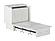 Sydney Twin Wood Murphy Bed Chest w/Storage Drawer & Charging Station in White by AFI Furnishing
