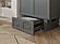 Sydney Twin Wood Murphy Bed Chest w/Storage Drawer & Charging Station in Grey by AFI Furnishing