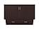 Sydney Modern Coastal Queen Solid Wood Murphy Bed Chest w/Mattress in Espresso by AFI Furnishing