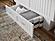 Sydney Modern Coastal Queen Solid Wood Murphy Bed Chest w/Mattress in White by AFI Furnishing