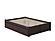 Concord Solid Wood King Platform Bed w/Footboard & Twin XL Trundle in Espresso by AFI Furnishing