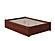 Concord Solid Wood King Platform Bed w/Footboard & Twin XL Trundle in Walnut by AFI Furnishing