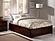 Concord Solid Wood King Platform Bed w/Footboard & Twin XL Trundle in Walnut by AFI Furnishing