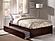 Concord Solid Wood King Platform Bed w/Footboard & Twin XL Trundle in Walnut by AFI Furnishing