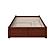 Concord Solid Wood King Platform Bed w/Footboard & Twin XL Trundle in Walnut by AFI Furnishing