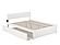 Orlando Solid Wood King Platform Bed w/Footboard & Twin XL Trundle in White by AFI Furnishing