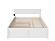Orlando Solid Wood King Platform Bed w/Footboard & Twin XL Trundle in White by AFI Furnishing