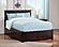 Nantucket Solid Wood King Platform Bed w/Footboard & Twin XL Trundle in Espresso by AFI Furnishing