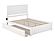 Nantucket Solid Wood King Platform Bed w/Footboard & Twin XL Trundle in White by AFI Furnishing