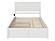 Nantucket Solid Wood King Platform Bed w/Footboard & Twin XL Trundle in White by AFI Furnishing