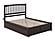 Mission Solid Wood King Platform Bed w/Footboard & Twin XL Trundle in Espresso by AFI Furnishing