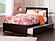 Mission Solid Wood King Platform Bed w/Footboard & Twin XL Trundle in Espresso by AFI Furnishing