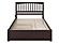 Mission Solid Wood King Platform Bed w/Footboard & Twin XL Trundle in Espresso by AFI Furnishing