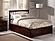 Mission Solid Wood King Platform Bed w/Footboard & Twin XL Trundle in Walnut by AFI Furnishing