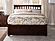 Mission Solid Wood King Platform Bed w/Footboard & Twin XL Trundle in Walnut by AFI Furnishing