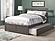 Mission Solid Wood King Platform Bed w/Footboard & Twin XL Trundle in Grey by AFI Furnishing