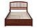 Richmond Solid Wood King Platform Bed w/Footboard & Twin XL Trundle in Walnut by AFI Furnishing