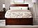 Portland Solid Wood King Platform Bed w/Footboard & Twin XL Trundle in Walnut by AFI Furnishing