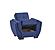 Armada Air Chair 104 Microfiber Blue by Casamode