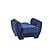 Armada Air Chair 104 Microfiber Blue by Casamode