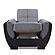 Armada Air Gray/Black 105 Armchair by Casamode