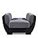 Armada Air Gray/Black 105 Armchair by Casamode