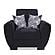 Armada Air Denim Dark Blue Fabric 111 Armchair by Casamode