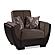 Armada Air Brown Chenille/PU 114 Armchair by Casamode