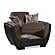 Armada Air Brown Chenille/PU 114 Armchair by Casamode