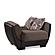 Armada Air Brown Chenille/PU 114 Armchair by Casamode