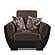 Armada Air Brown Chenille/PU 114 Armchair by Casamode