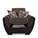 Armada Air Brown Chenille/PU 114 Armchair by Casamode