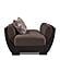Armada Air Brown Chenille/PU 114 Armchair by Casamode