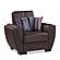 Armada Air Brown PU 116 Armchair by Casamode