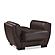 Armada Air Brown PU 116 Armchair by Casamode